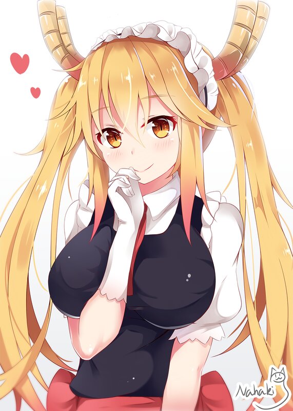 Blonde Anime Girl — Yellow, Playful, Horned Headband