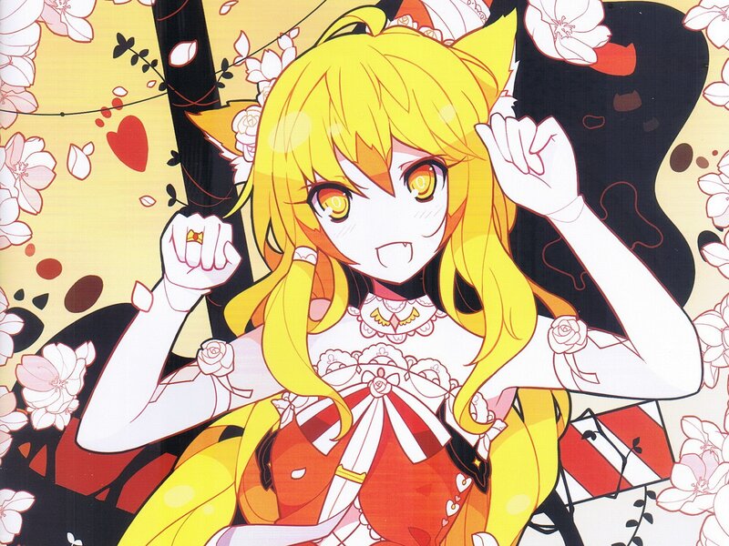 Blonde Anime Girl — Yellow, Playful, Spring
