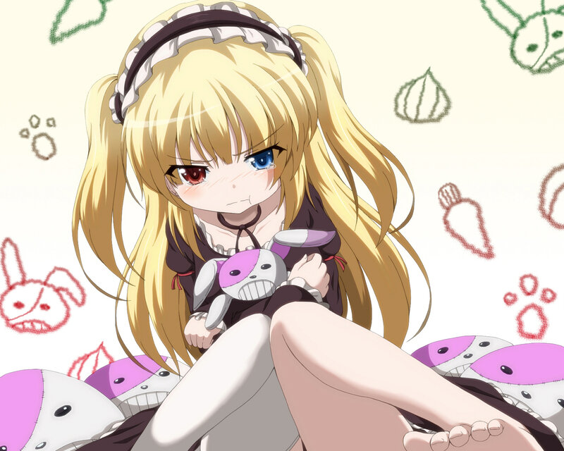 Blonde Anime Girl — Yellow, Playful, Stuffed Toy