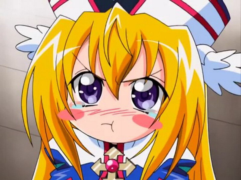 Blonde Anime Girl — Yellow, Sad