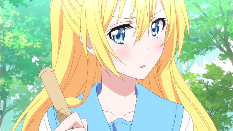 Blonde Anime Girl — Yellow, Serene, Afternoon, Blue Eyes