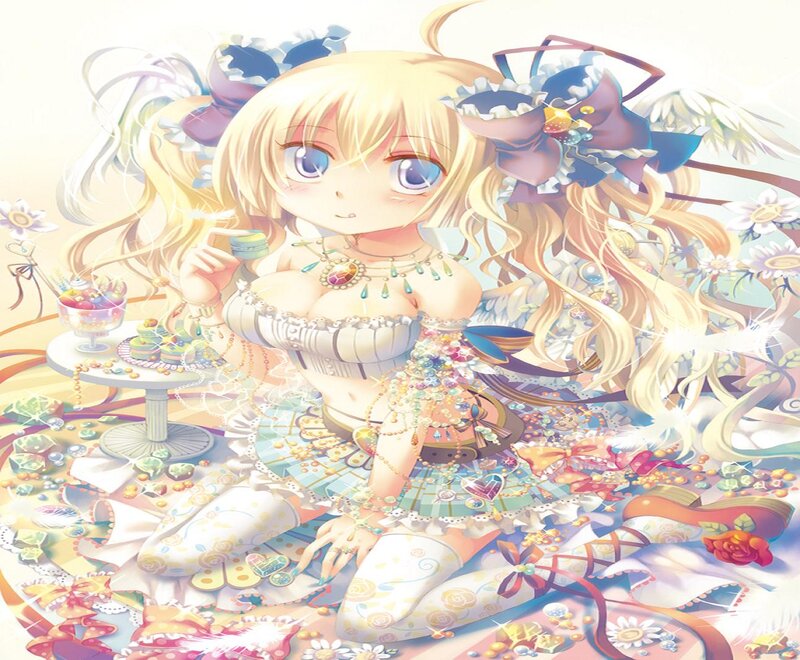 Blonde Anime Girl — Yellow, Whimsical