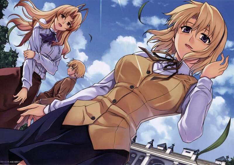 Blonde Anime Girls — Blue, Dramatic