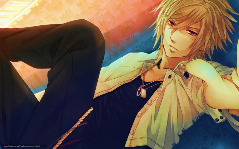 Blonde Anime Male — Yellow, Dramatic