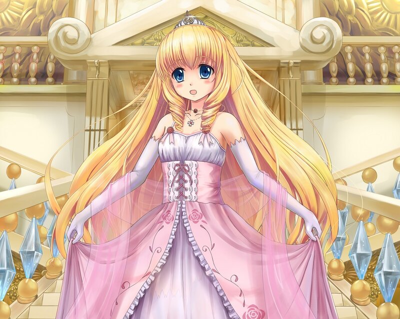 Blonde Anime Princess — Pink