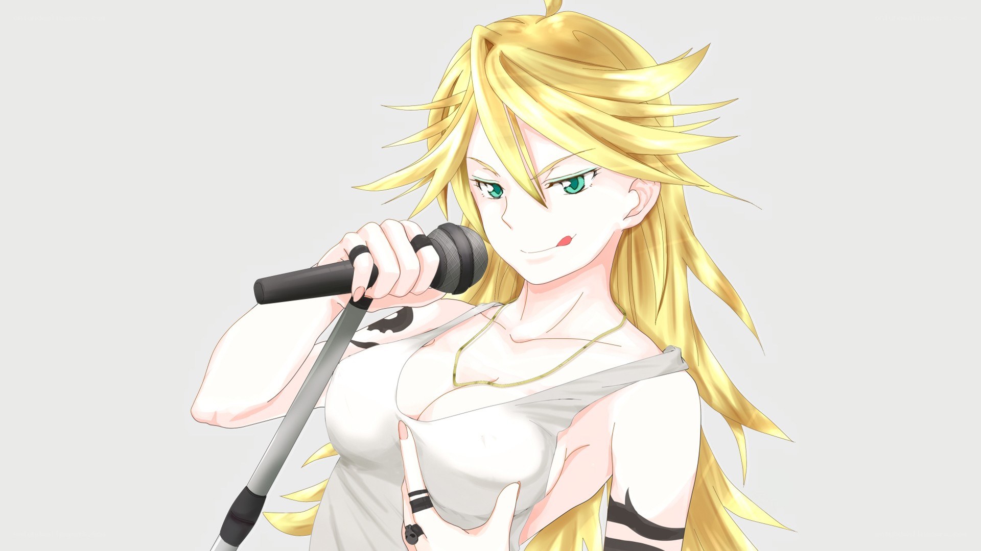blonde anime singer