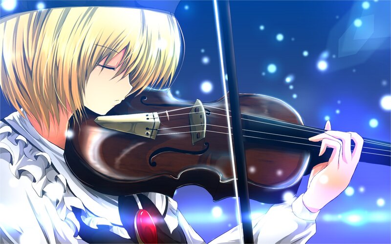 Blonde Anime Violinist