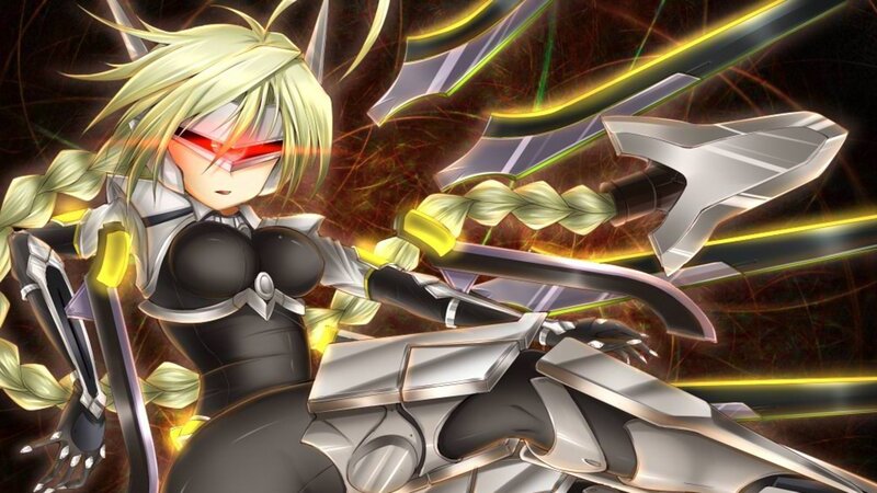 Blonde Anime Warrior — Black