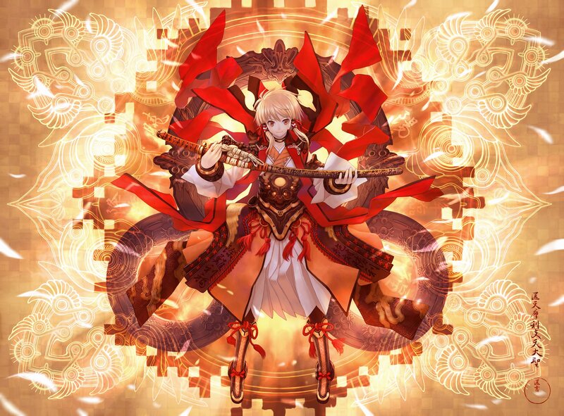 Blonde Anime Warrior — Gold