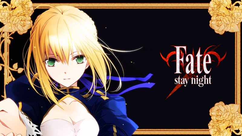 Blonde Anime Woman — Black, Dramatic, Night, Flowers