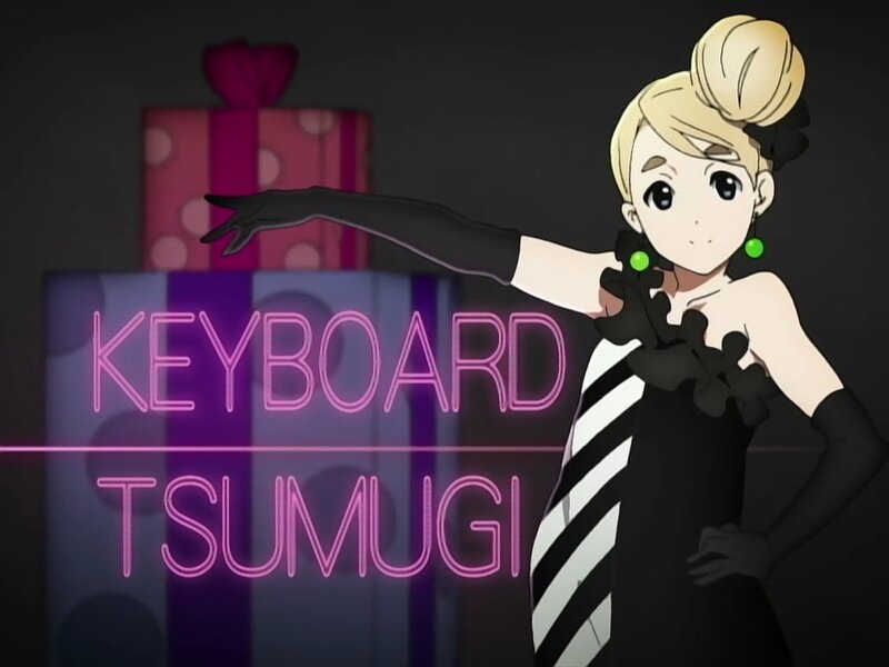 Blonde Anime Woman — Black, Dramatic, Night