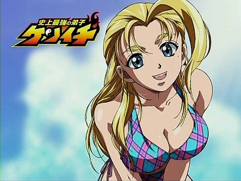 Blonde Anime Woman — Blue, Bright