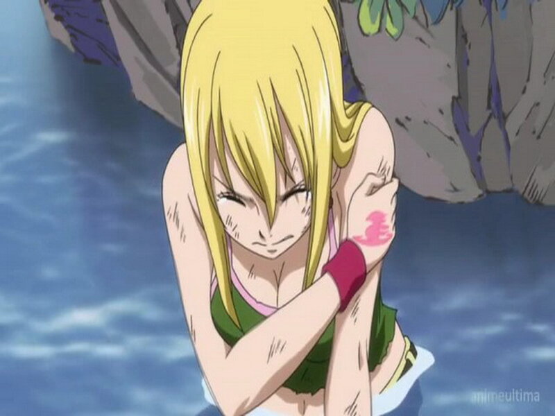 Blonde Anime Woman — Blue, Determined