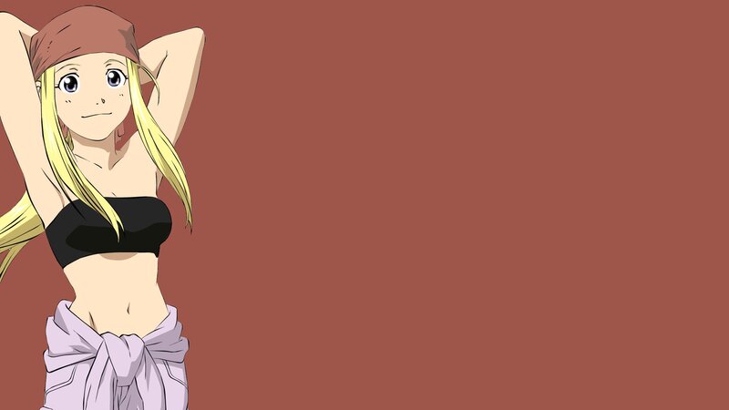 Blonde Anime Woman — Brown