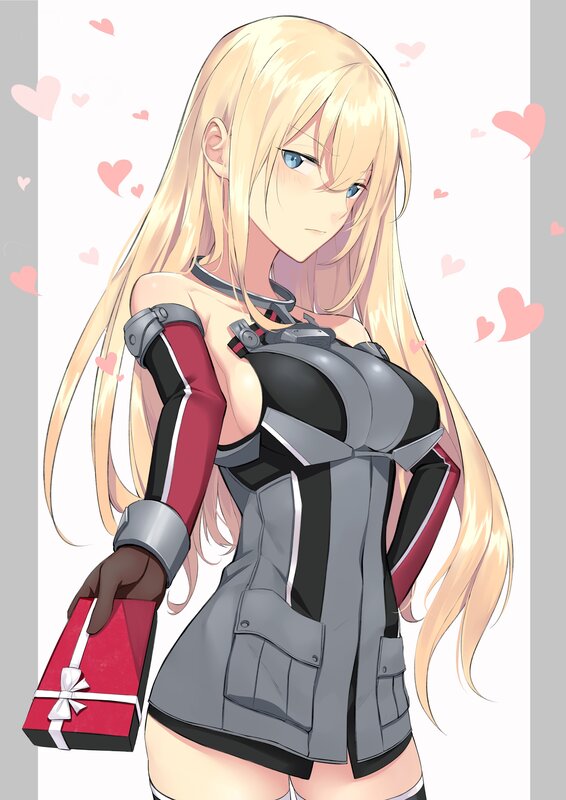 Blonde Anime Woman — Gray, Romantic