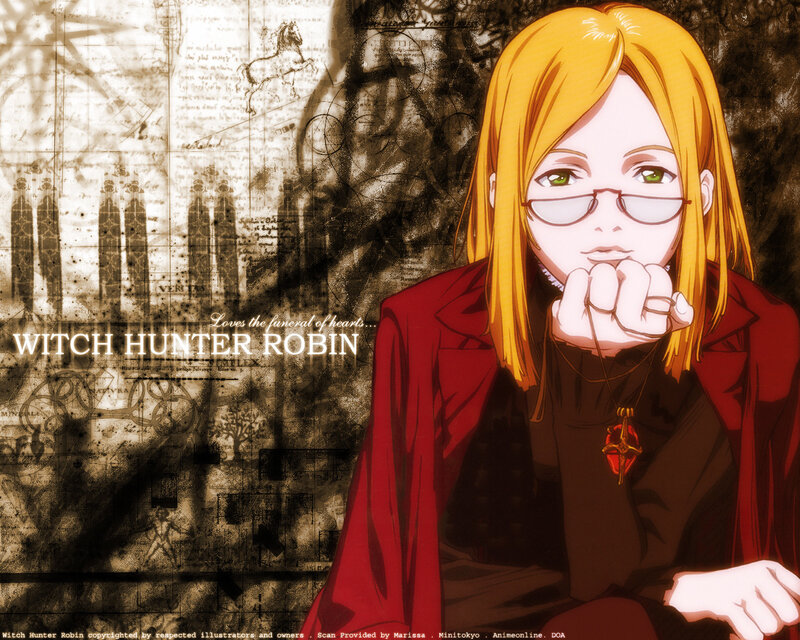 Blonde Anime Woman — Red, Serious