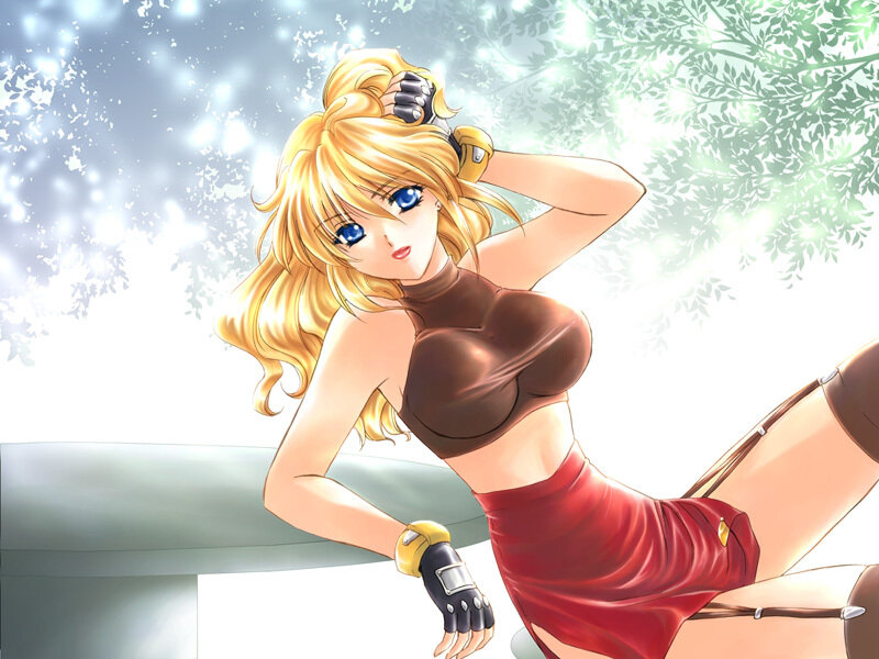Blonde Anime Woman — Yellow, Bright