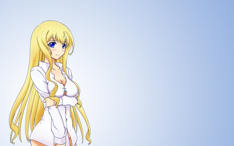 Blonde Anime Woman — Yellow, Calm, Long Hair