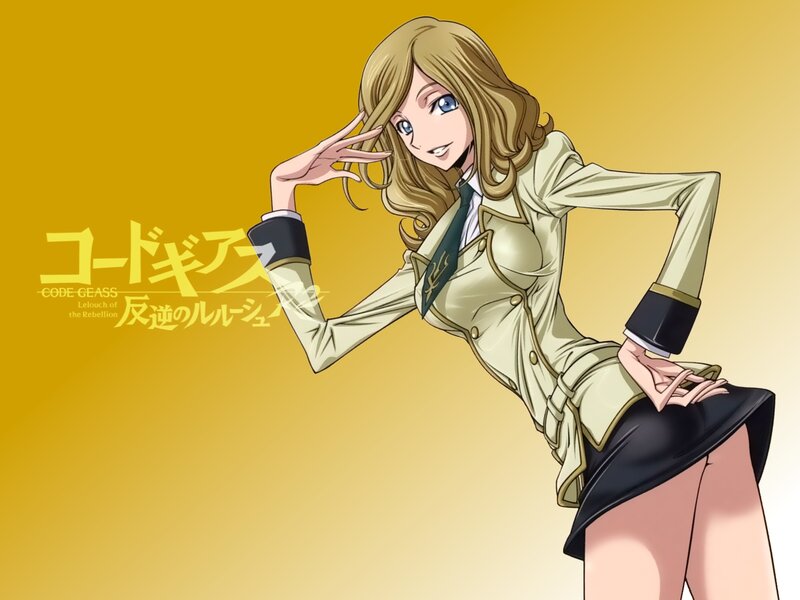 Blonde Anime Woman — Yellow, Confident, Uniform
