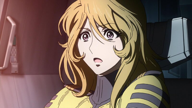 Blonde Anime Woman — Yellow, Dramatic, Yellow Uniform
