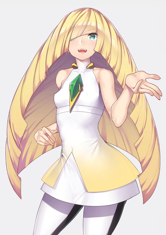 Blonde Anime Woman — Yellow, Playful, Dress