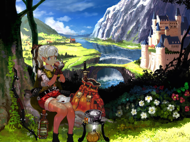 Blonde Archer Girl