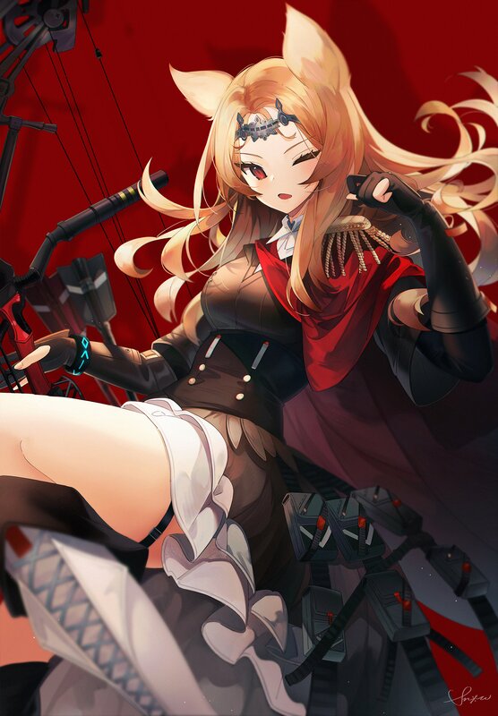 Blonde Archer with Fox Ears