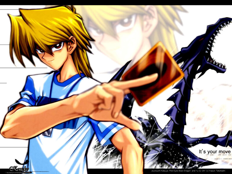 Blonde Boy Holding Card