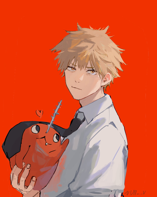 Blonde Boy Holding Creature