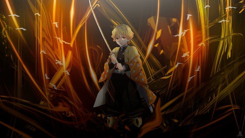 Blonde Boy Holding Sword