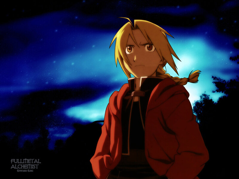 Blonde Boy in Red Coat — Blue
