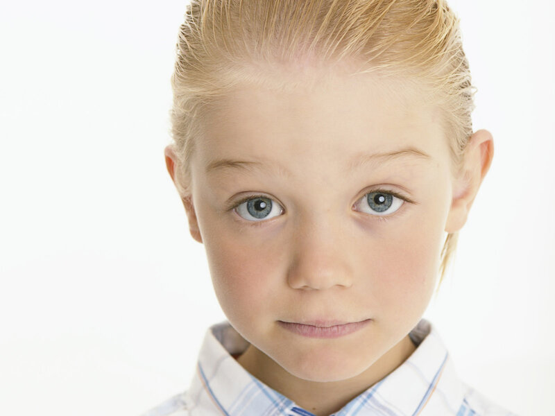 Blonde Boy in Shirt