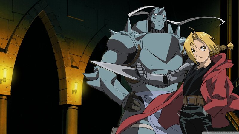 Blonde Boy with Armored Man — Gray