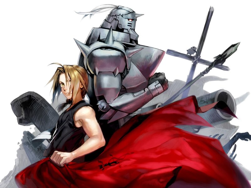 Blonde Boy with Armored Man