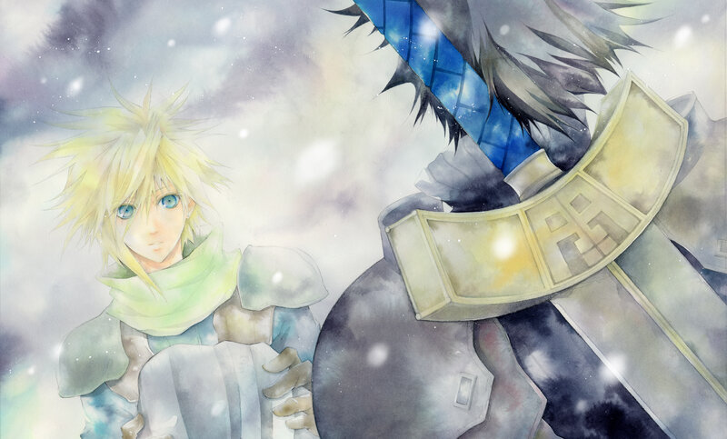 Blonde Boy with Blue Eyes — Dramatic, Winter