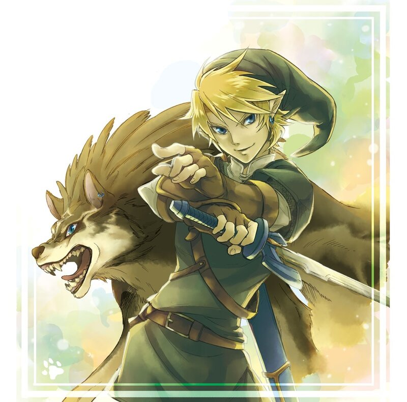 Blonde Boy with Wolf