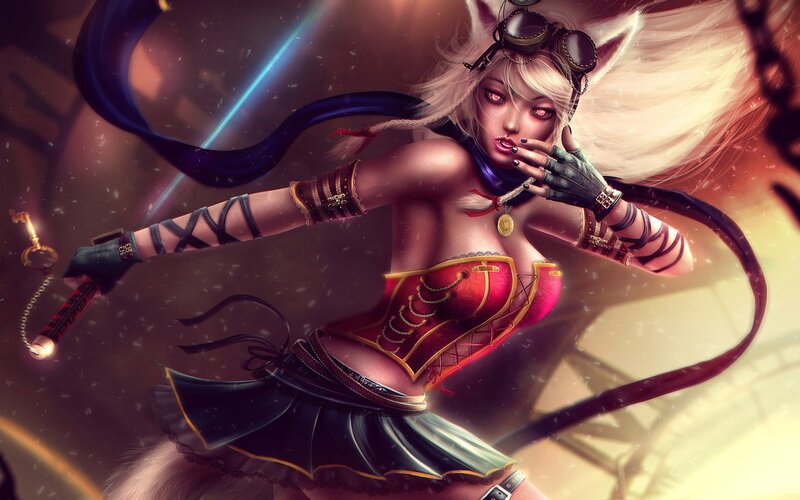 Blonde Cat-girl Warrior