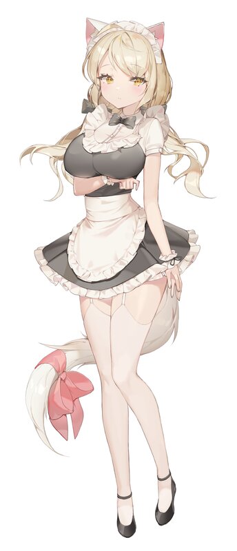 Blonde Catgirl Maid