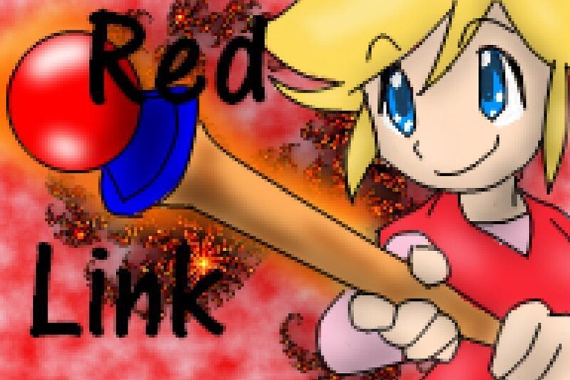 Blonde Character Holding Bat