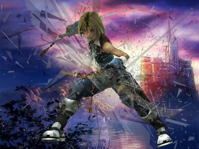 Blonde Character in Action