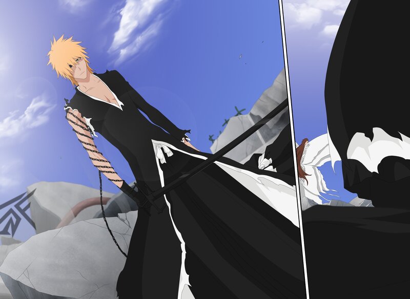 Blonde Character in Black Robe