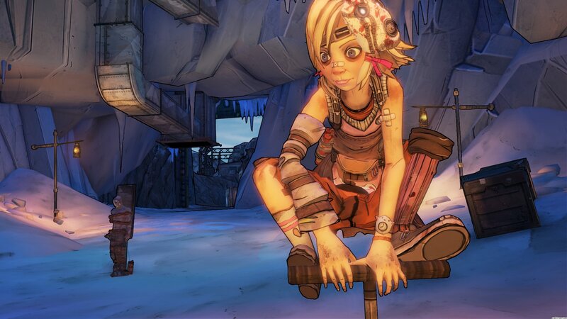 Blonde Character in Cave