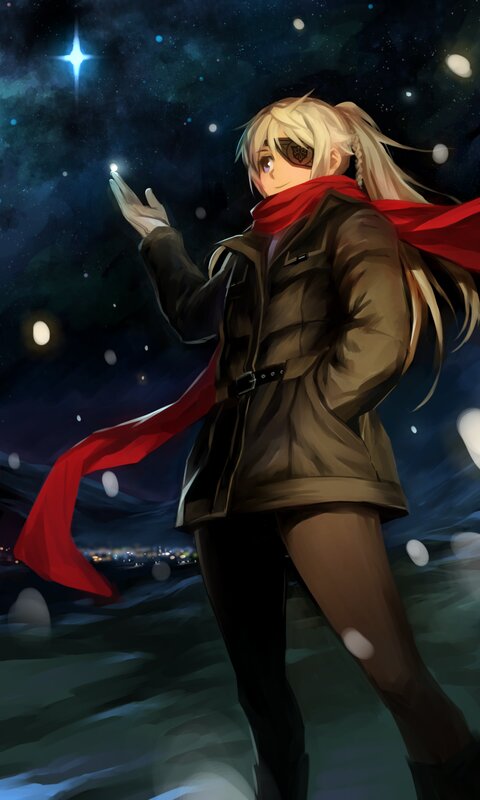 Blonde Character in Coat