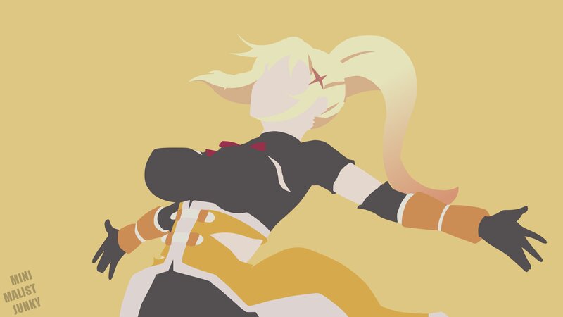 Blonde Character in Motion