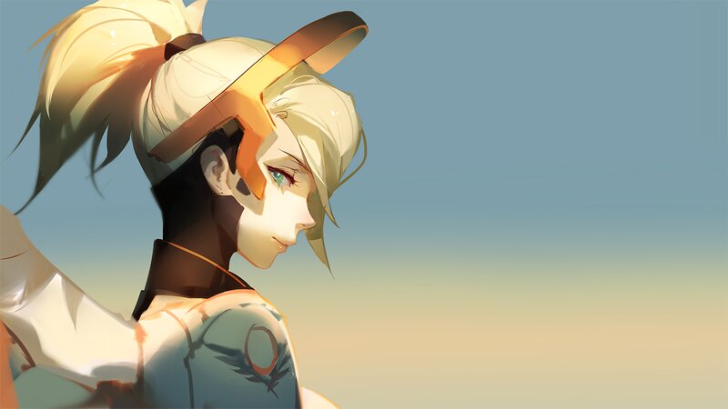 Blonde Character in Profile