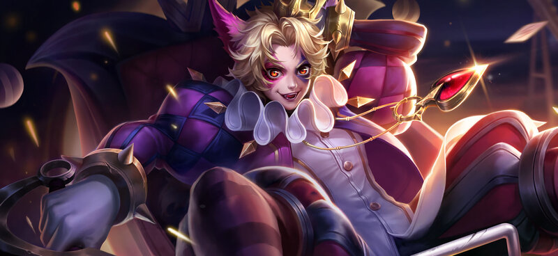 Blonde Character in Purple Armor