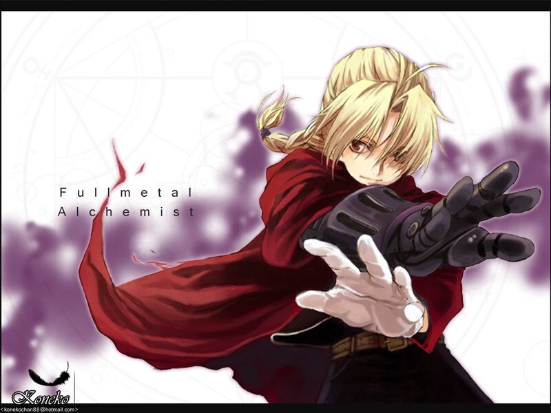 Blonde Character in Red Cloak — Dramatic, Anime