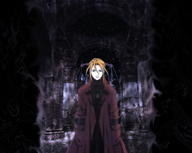 Blonde Character in Red Coat — Dramatic