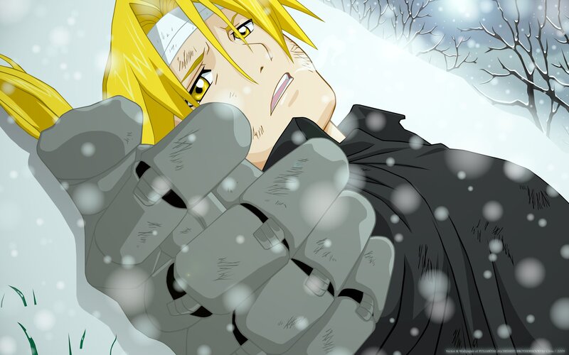 Blonde Character in Snow — Yellow
