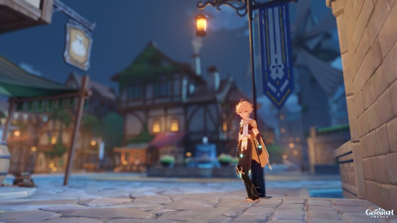 Blonde Character in Town